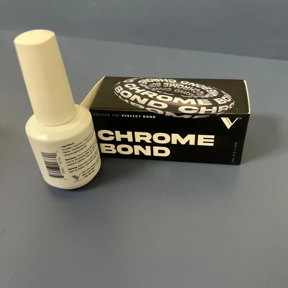V Beauty Pure Chrome Bond UV/LED‎ .5 Oz New In Open Box Nail Polish